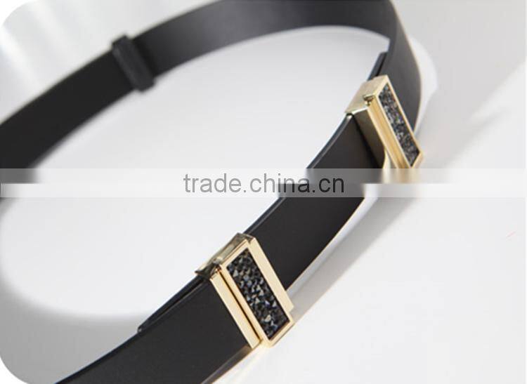 2015 Newest alloy buckle lady leather belt ,decorative belts for women