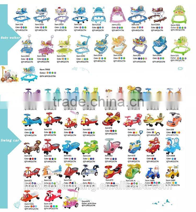 Hot selling lovely baby walker with light and music/Cheap 8 wheels baby walker