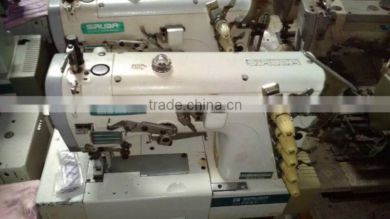 Good condition 90% new low price used siruba cover stitch sewing mahcine