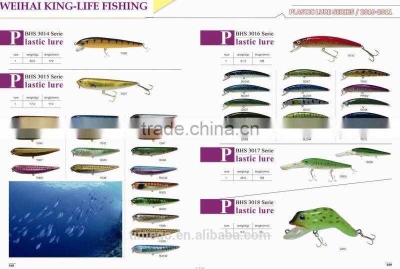 good quality Chinese Manufacturers Hard Plastic Fishing Lure