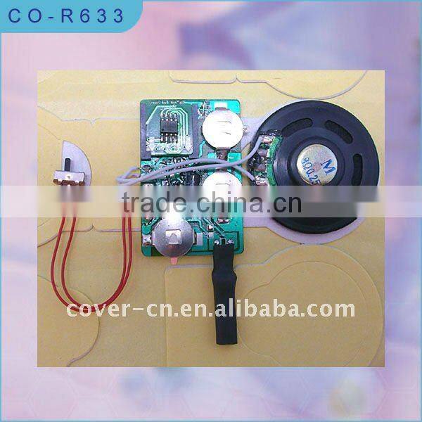 Promotional greeting card sound module/voice chips