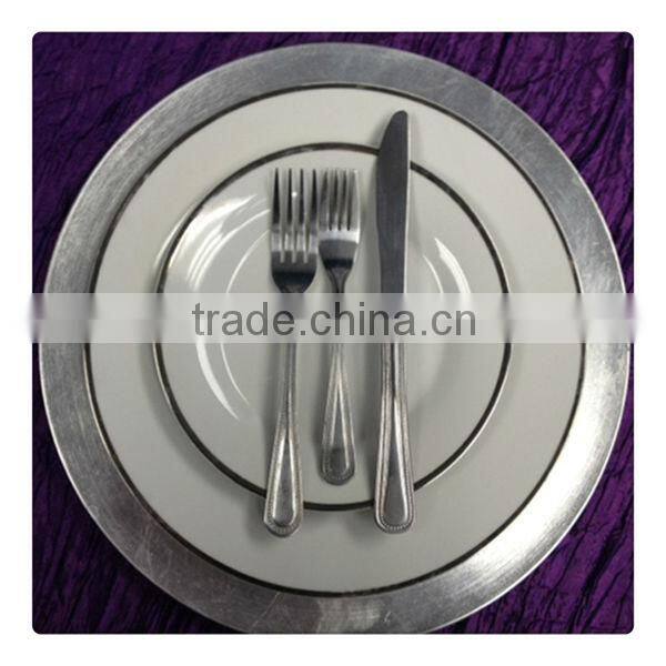 Plastic Wedding 13" Charger Plates