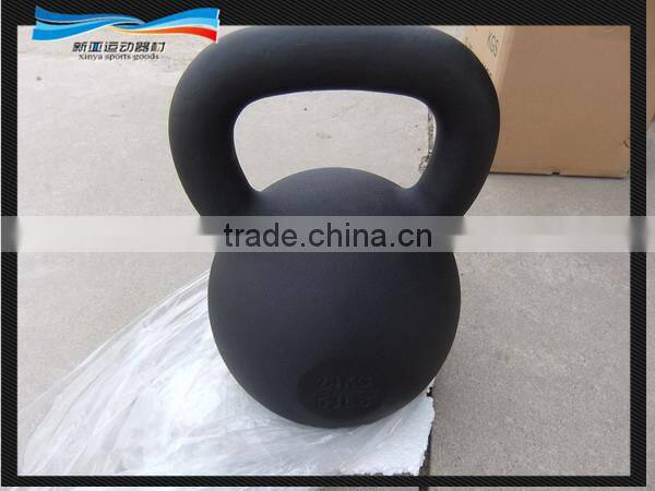 Powder coat cast iron kettlebell
