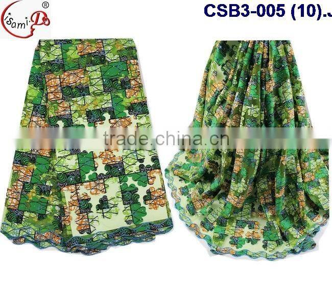 CSB3-005 Wholesale new design african wax lace fabric making night party dress