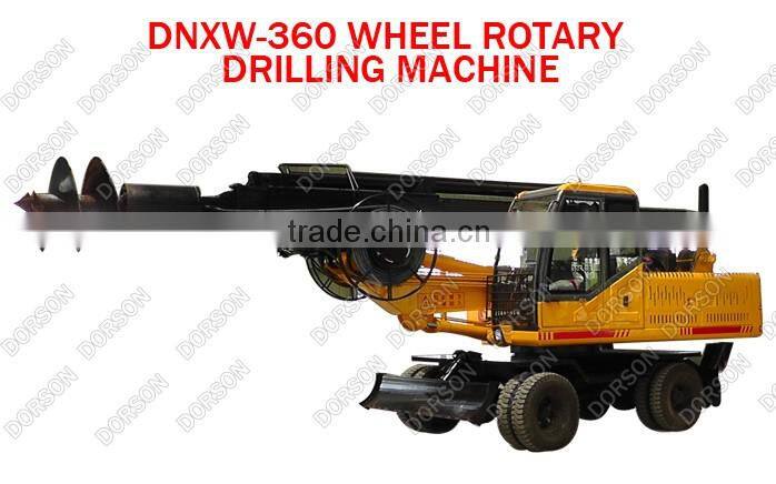 wheel rotary drilling rig for soil, clay layer, fill soil, powder soil etc