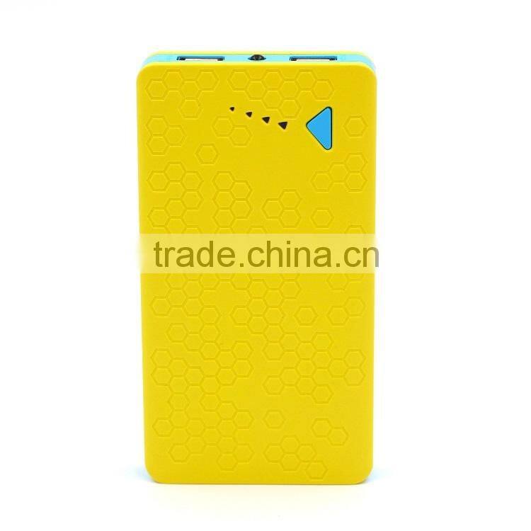 Ultra thin 8000mAh universal external portable power bank with LED charging display