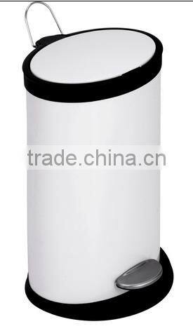 Stainless steel pedal trash bin