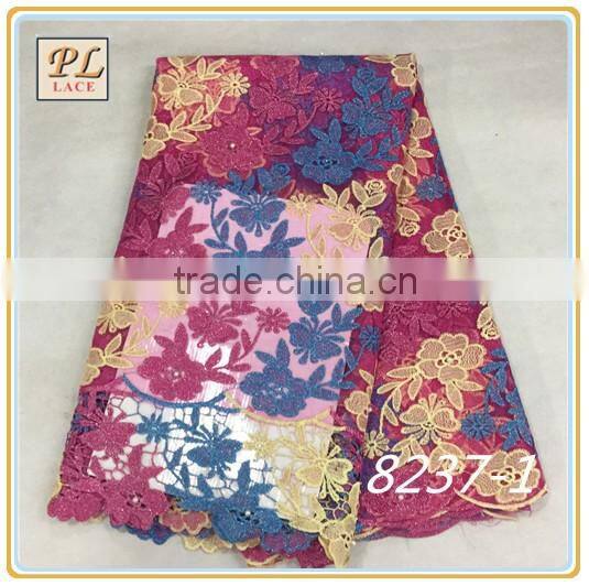 nice sequins cupion lace heavy african voile lace