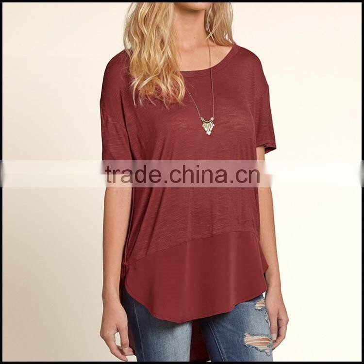 top quality blank fat t-shirt for women hot sale in wholsale alibaba factory