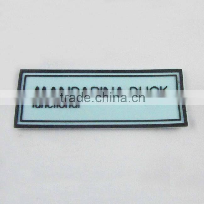 embossing rubber label
