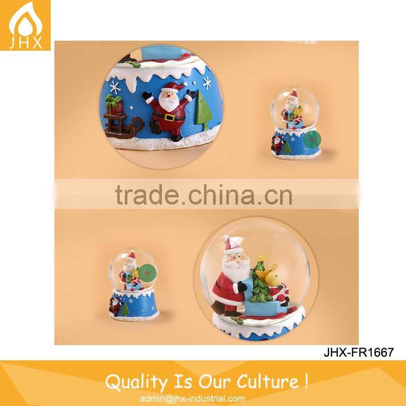 Newest Led Christmas Snowman Santa Crystal Ball Music Box