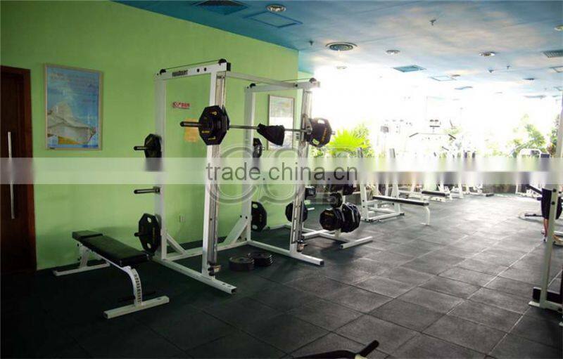 high quality cheap 1000*1000*15mm heat resistant waterproof gym rubber floor mat and gym mat