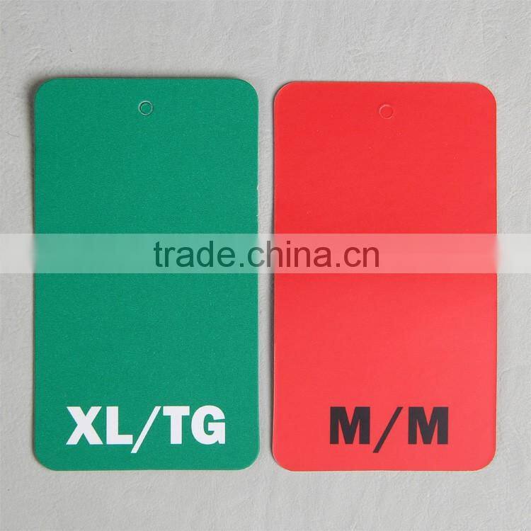 colorful paper hangtag for double-duty dress