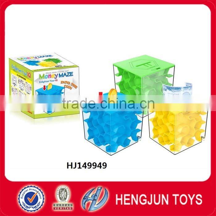 high quality plastic money maze toy saving bank