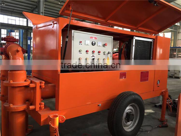 Hydraulic foam concrete slurry conveying pump