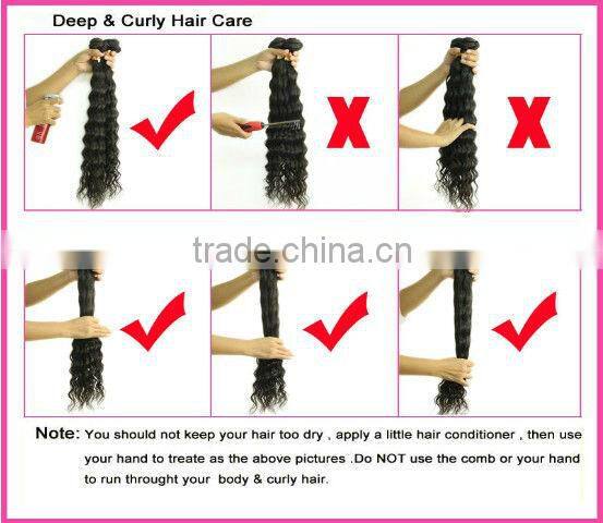 Popular Grade 5a Kindly Curly Virgin Peruvian Hair