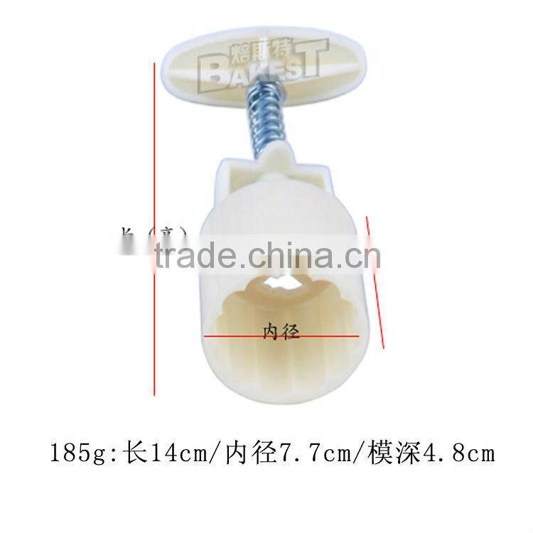 185g best round shaped plastic mooncake mold mould plunger mould set Chinese pastry