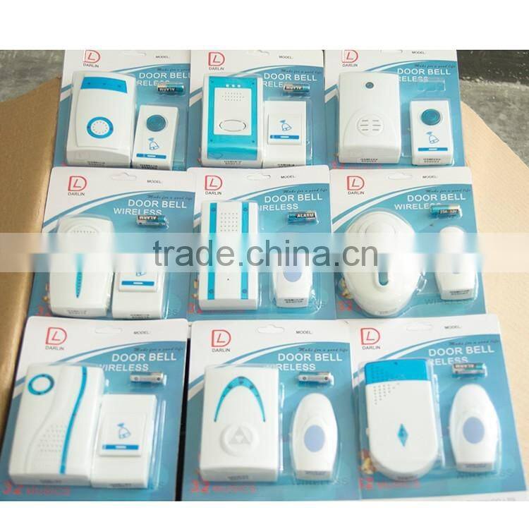 Main with competitive price walmart luchkarm wireless 32 music baoji switch kids bedroom 12v dc digital doorbell remote contro l