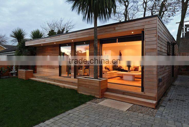 Prefab green garden house with eco-friendly materials