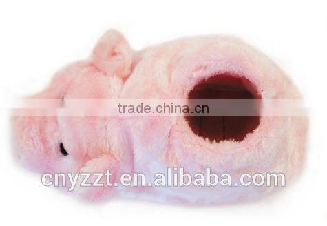 Pig Shape Slipper Nest Squeaky Hide and Seek Plush Dog Toy