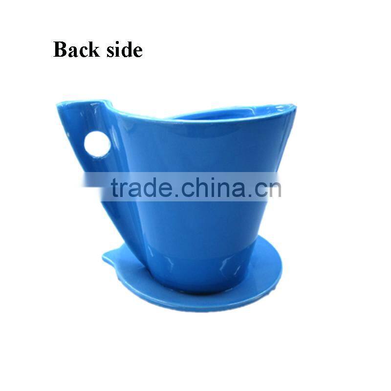 ceramic flower pot with saucer