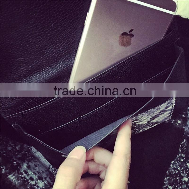 2016 European style wallet serpentine leather wallet fashion picture wallet