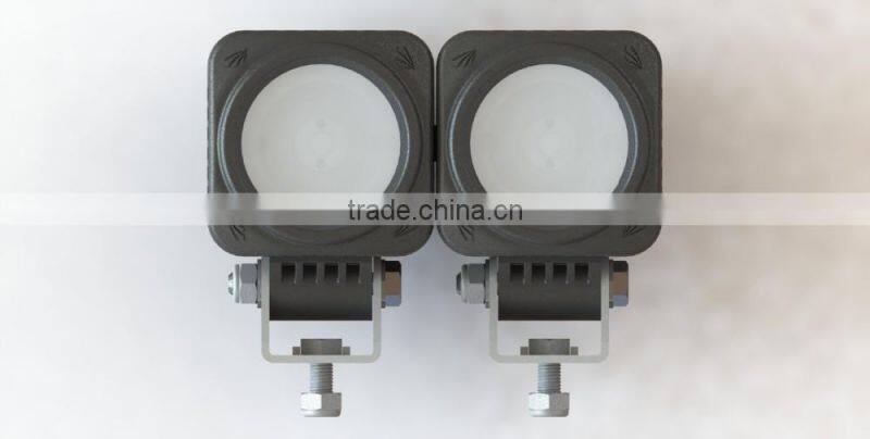 ISO9001 certificated factory direct offer Oledone hot IP68 2.2" 10W Square dirtbike LED working light