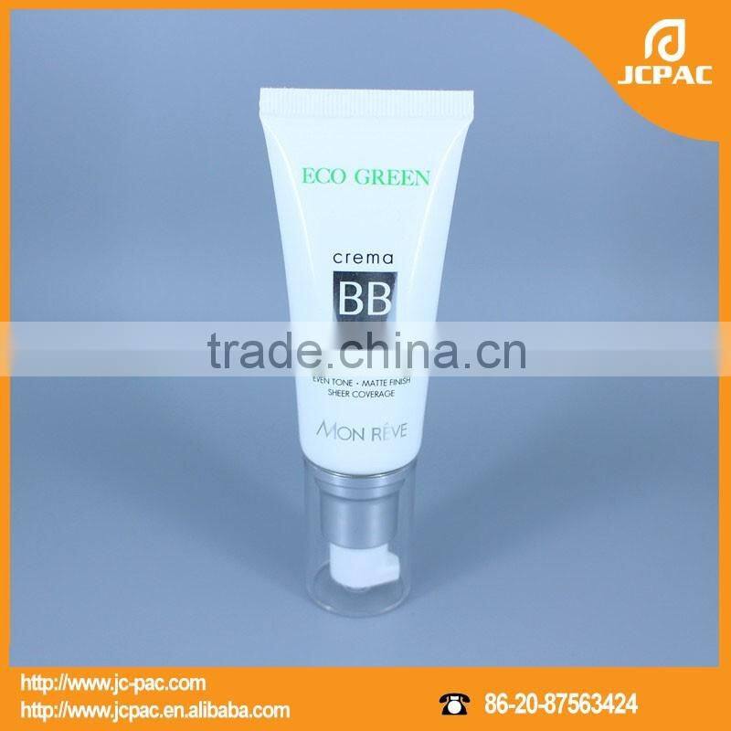 China Supplier 50ml Locked Cap Plastic BB Cream Airless Pump Tube, Airless Pump Series