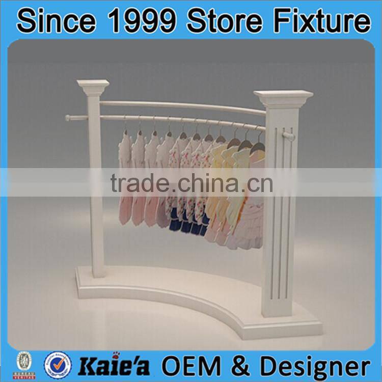 Cute kid clothing display floor /clothes display rack for shop