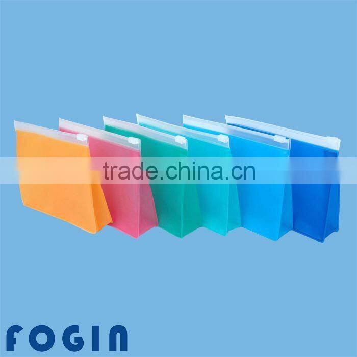 Eco-friendly eva plastic bag with zipper & hanger for underwear clothing packaging