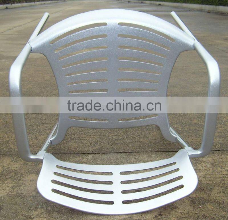 outdoor morden aluminum furniture stacking armchair YC023