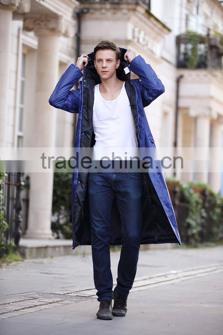 waterproof long raincoat for men durable oilproof raincoat