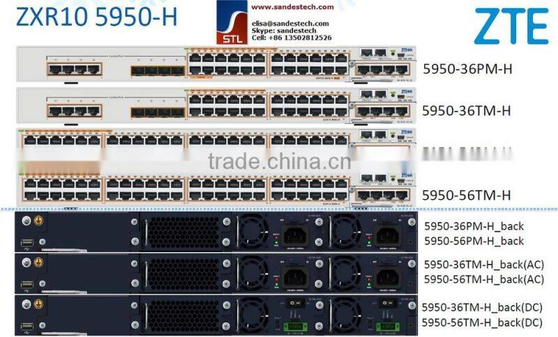 ZTE 5950-56PM-H, RS-5950-56PM-H, 48 GE RJ45+2 expansion ZTE ZXR10 5950-H 5950-36TM-H 5950-36PM-H 5950-56TM-H 5950-56PM-H