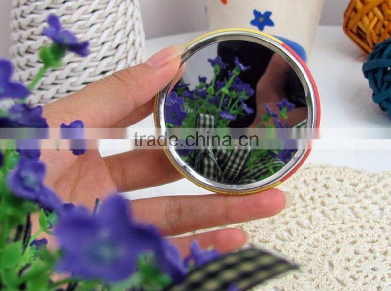 Wholesale promotion Dia 58mm Tin metal pocket mirror