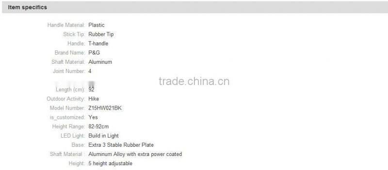 blind walking stick 2015 new with LED light magic cane