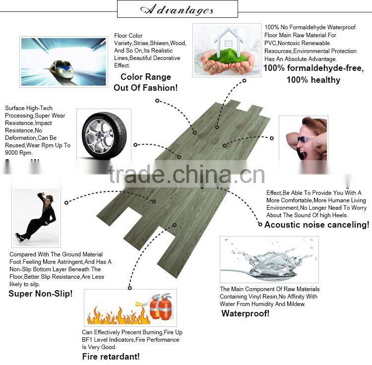 Waterproof durable healthy vinyl tile flooring WPC Vinyl Flooring