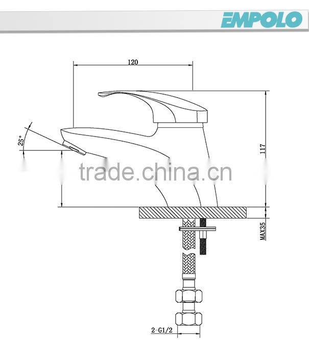 North America Style Single Lever Brass Basin Faucet 62 1201