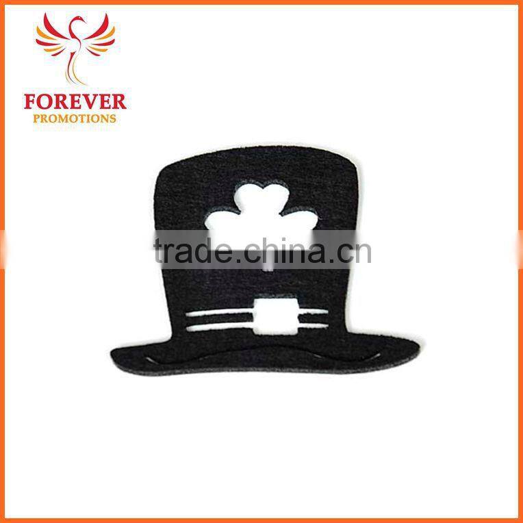Festival Indoor Window Decoration Felt Woolen Black Hat