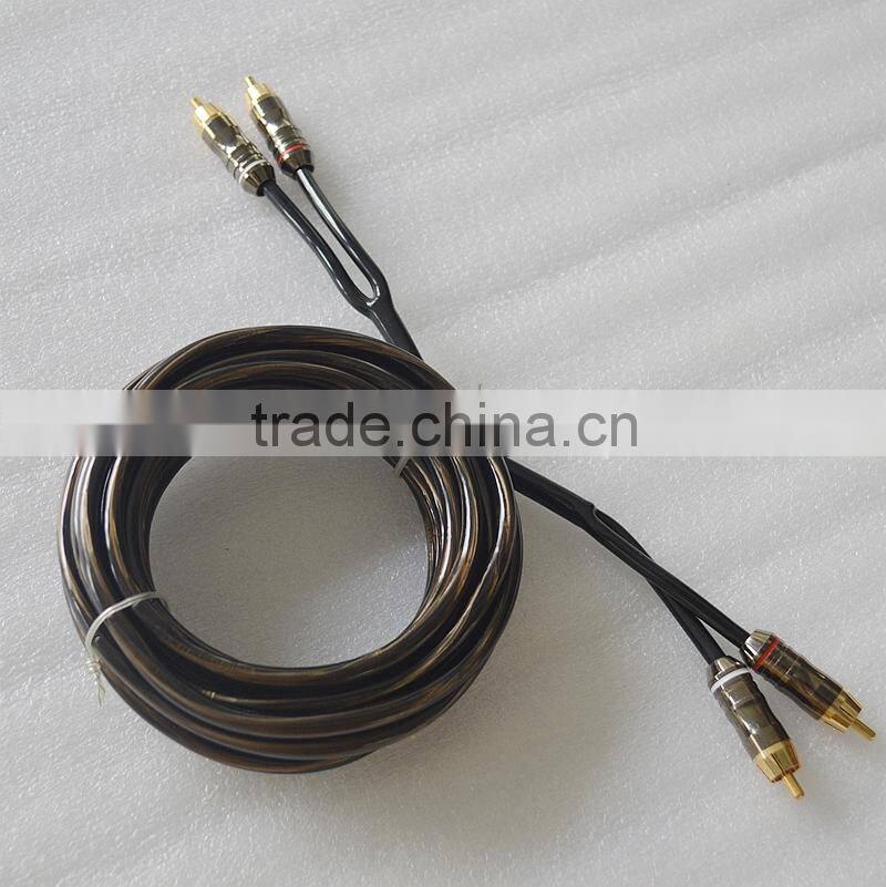 Good Quality RCA cable for car audio with 4gauge speaker cable rca cable car audio