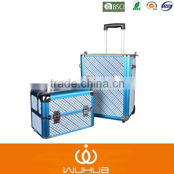 Aluminum Trolley Case large luggage cosmetic case cosmetic case with wheels