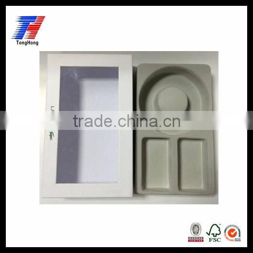 OEMXiamen Factory Square PVC Window Paper Box With Plastic Insert