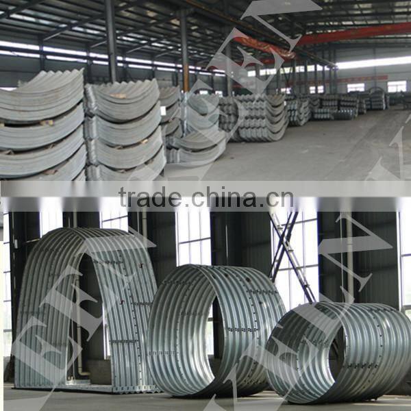 large diameter corrugated steel pipe
