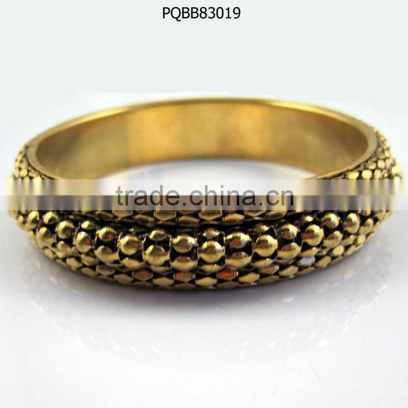 Wholesale fashion trendy simple alloy bangle bracelet
