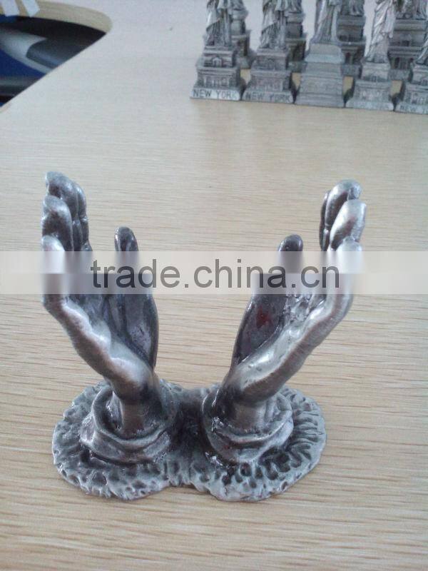 High-quality goods Metal hands, pewter hands for religion