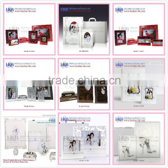 H&B 8*12 luxury black painting traditional photo album/big photo albums