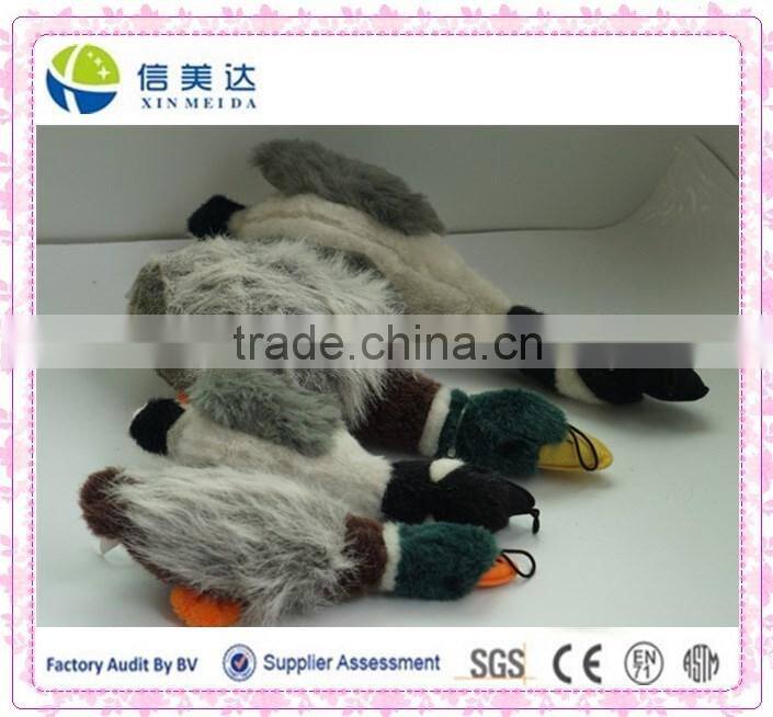 plush bird dog pet toy/real looking wild duck plush pet toy /animal sound plush dog toy