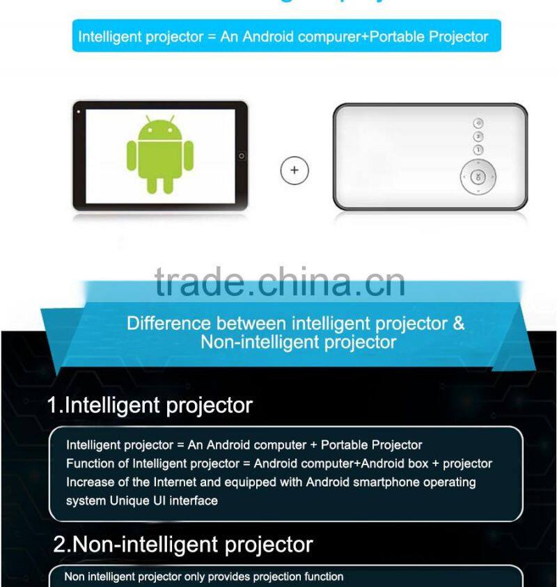 Cloudnetgo CRD2 wifi projector 10000 lumens projector with RK3288 Chip 3d holographic projector with kodi 15.2