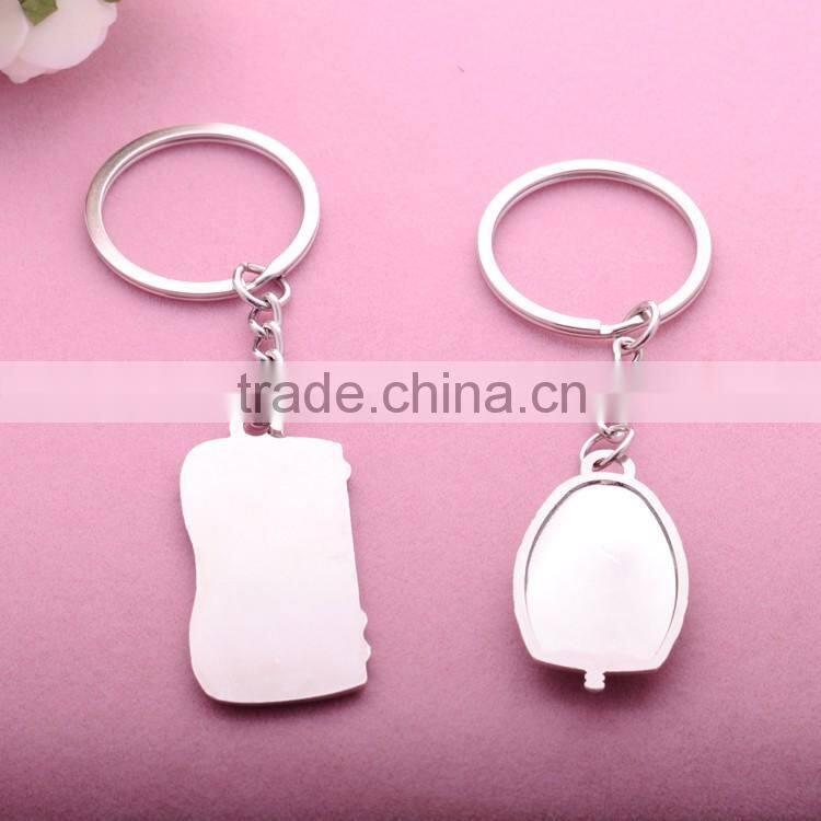 >>>2016 popular valentine's day gifts metal charm lover couple Mouse and keyboard key chain/