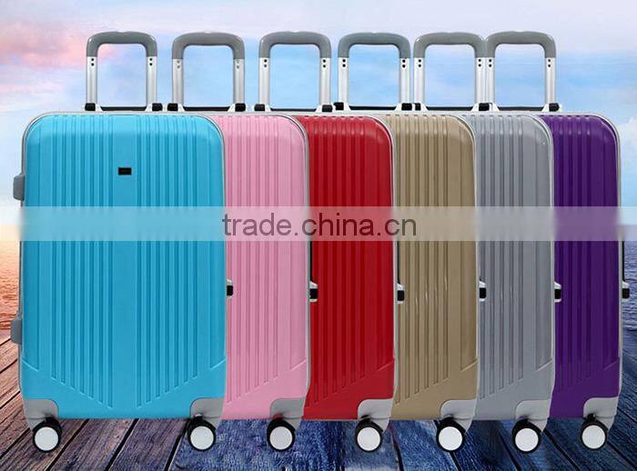 Low MOQ ABS 20"24"28" universal wheels travel luggage,luggage trolley bags,luggage trolley