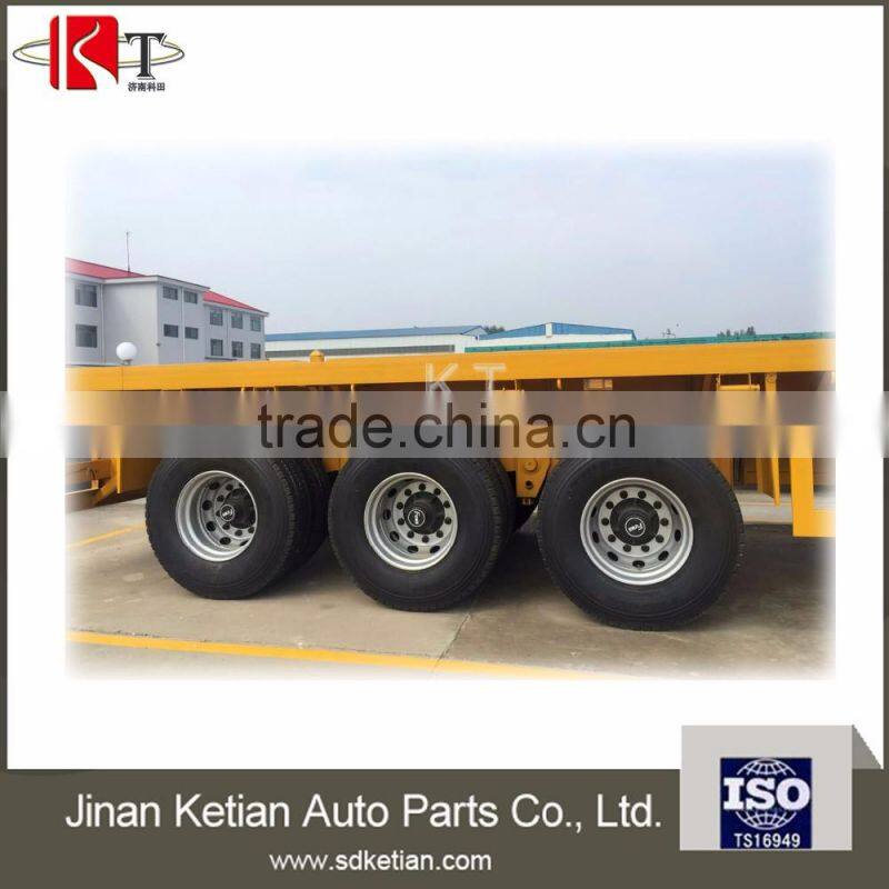 industry used 40T flated bed semi trailer with 3 axles